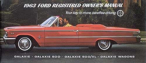 manual, Ford Galaxie 1963, 65 sidor