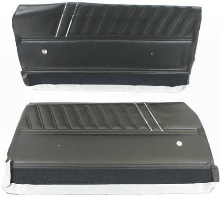 1968 IMPALA SS 2 DOOR COUPE OR CONVERTIBLE BLACK NON-ASSEMBLED FRONT DOOR PANELS