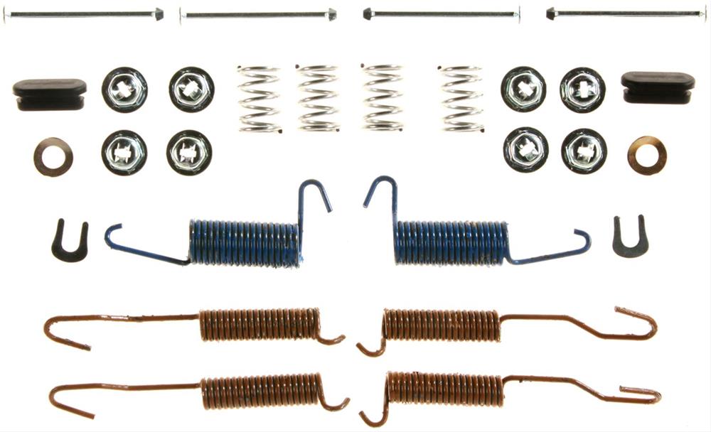 brake hardware kit, drum brakes, rear