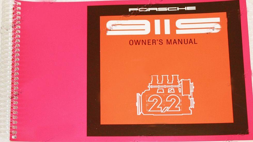 bok Driver's Owners Manual for 1971 911S