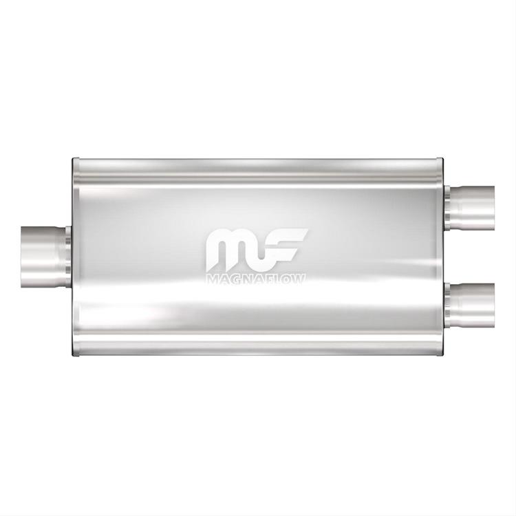 Muffler Stainless 22" Kropp, 3" S, 3" D