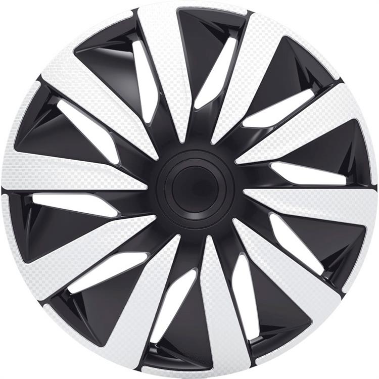 Set J-Tec wheel covers Lazio 14-inch silver/black/carbon-look