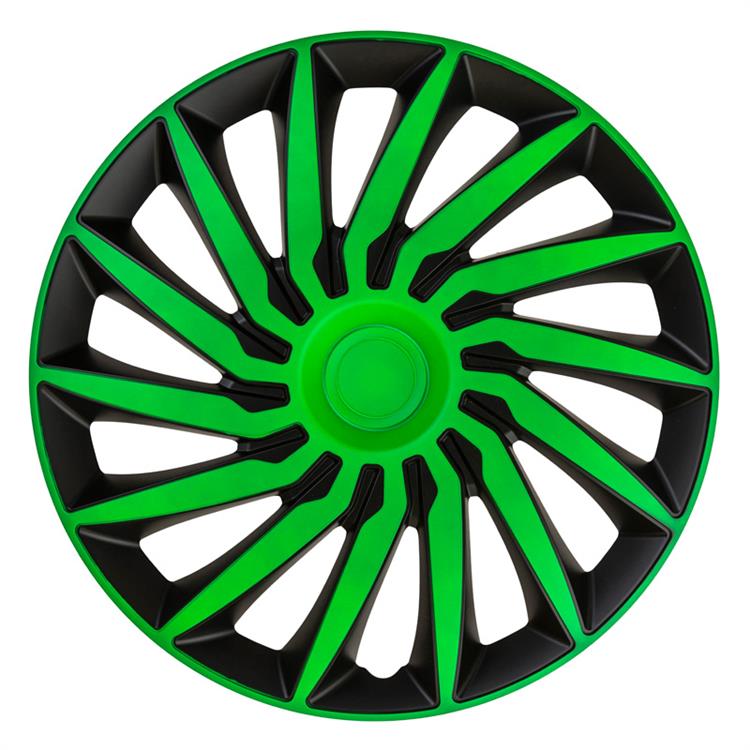 Set wheel covers Kendo 14-inch black/green