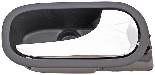 interior door handle, rear right, chrome lever black housing