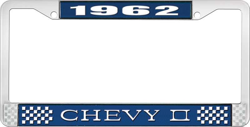 1962 CHEVY II LICENSE PLATE FRAME BLUE