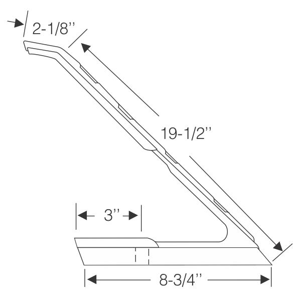 Front door vent weatherstrip