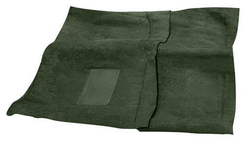 1966 BARRACUDA AUTO PASSENGER AREA CARPET SET WITH CONSOLE STRIPS-OLIVE GREEN
