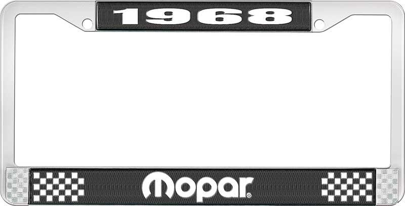 1968 MOPAR LICENSE PLATE FRAME - BLACK