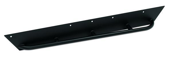 Rocker Panel Guard, Rock Slider, Flat With Step Bar, Black