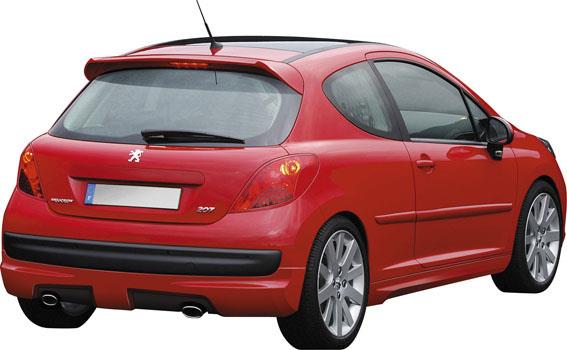 Dakspoiler passend voor Peugeot 207 3/5-deurs 2006- - Type 1