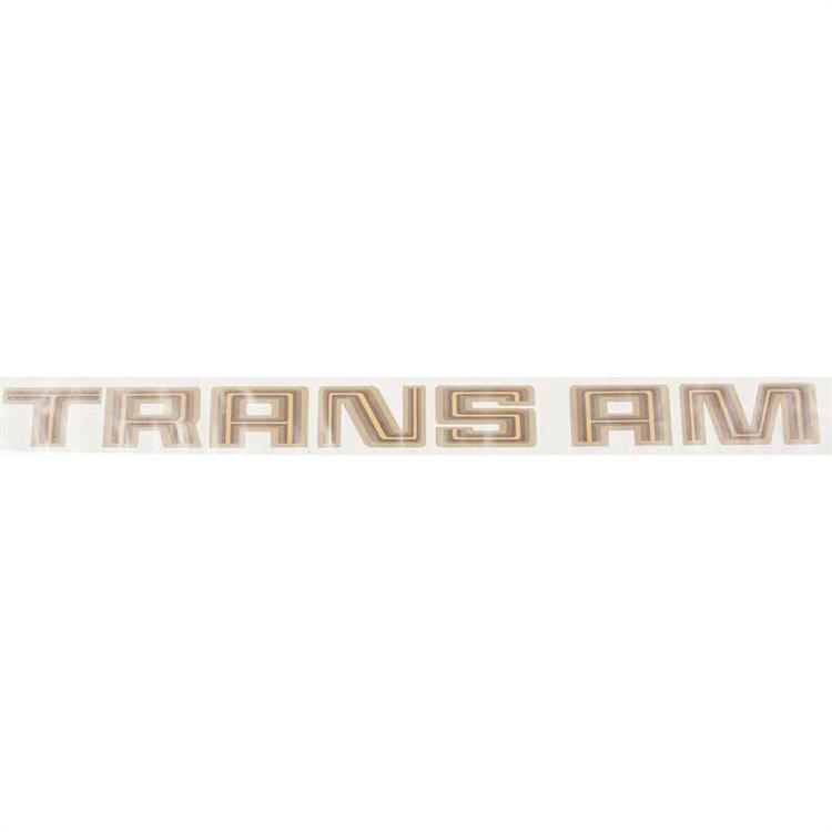 Trans AM Gold fender Trans AM Pontiac Decal