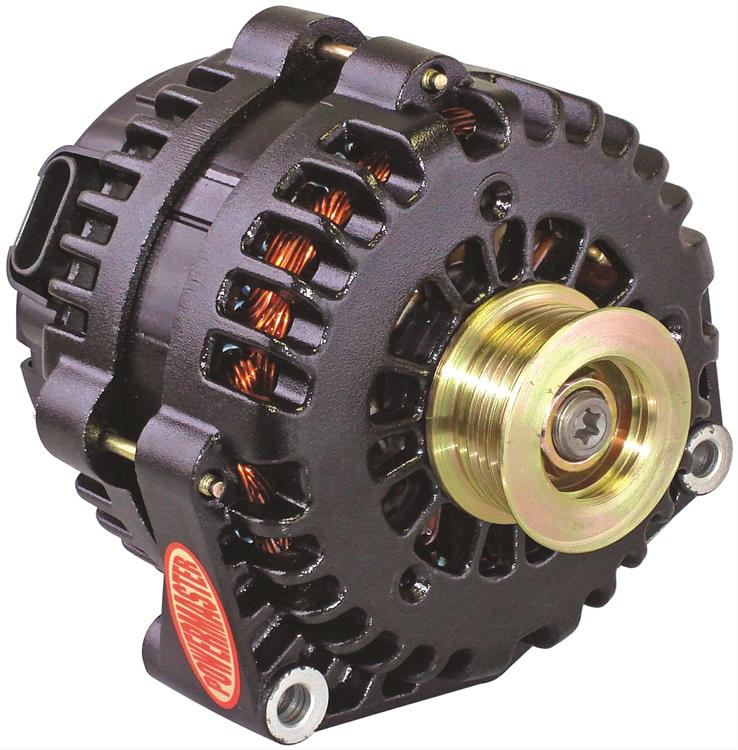 alternator / generator, 225A, 12 volt, Black powdercoated