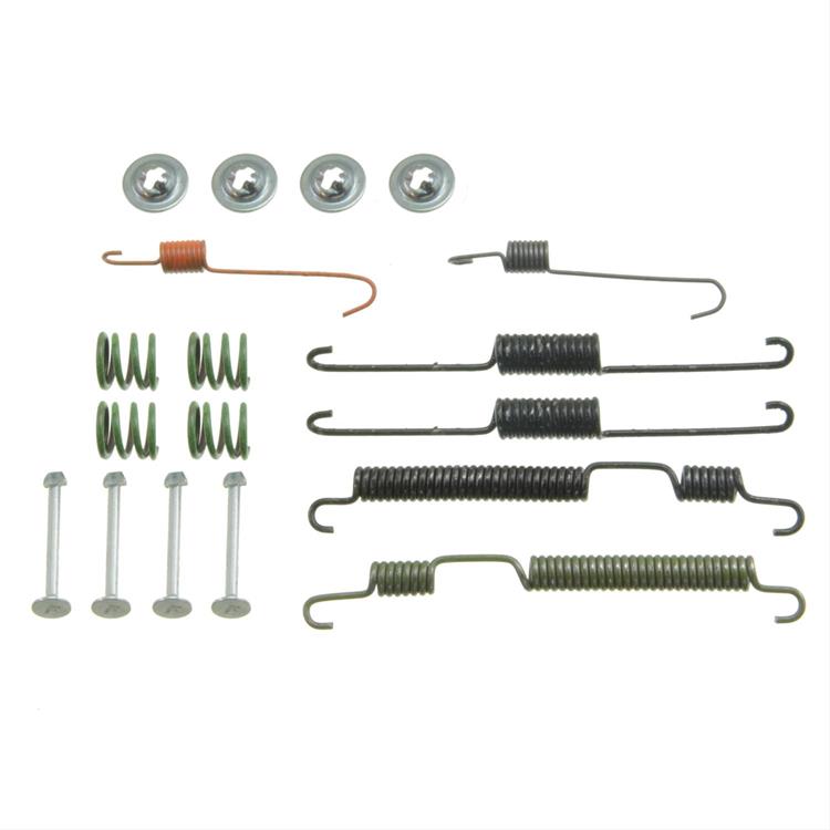 brake hardware kit, drum brakes, rear