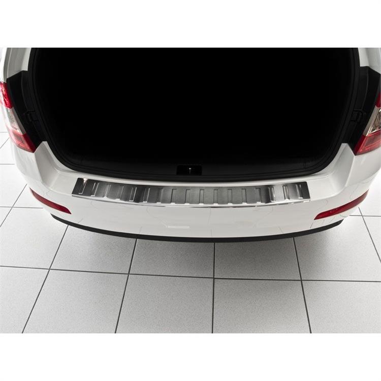 RVS Achterbumperprotector Skoda Octavia III Kombi 2013-2016 'Ribs'