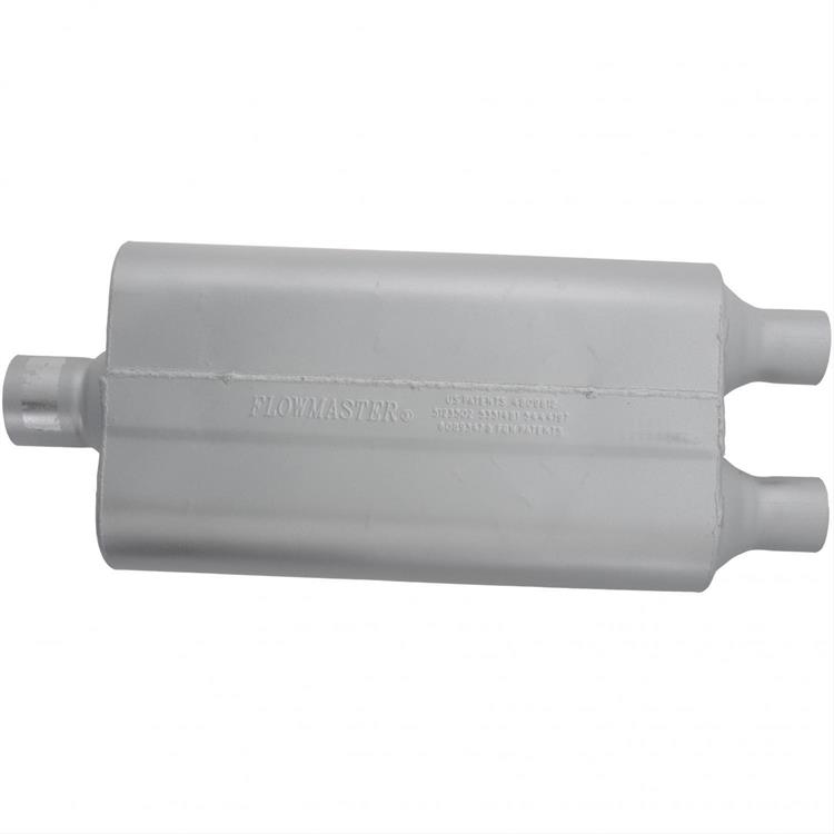 muffler, 2,5" in / 2" out, oval