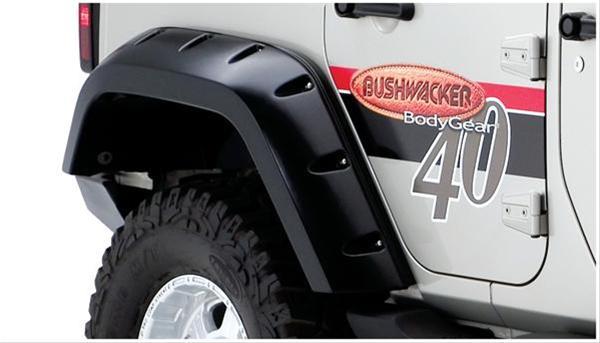 Fender Flares, Pocket Style, Rear, Black