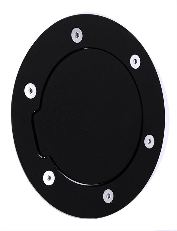 Fuel Door, Aluminum, Flat Black Door, Flat Black Ring