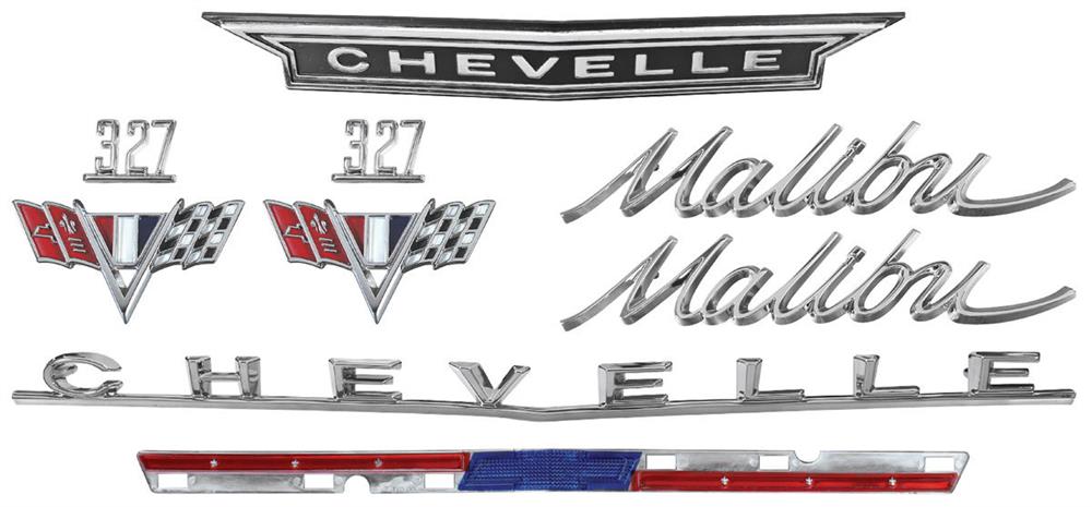 Emblem Kit, 1966 Malibu 327