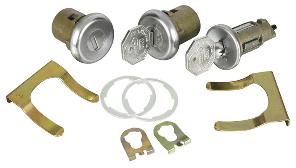 Lock Set, Ignition/Doors, 1969-70 Cadillac, Long Cylinder/Square Key