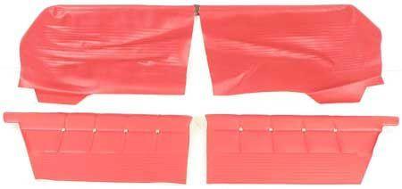 1962 IMPALA SS OR STANDARD 2 DOOR COUPE RED PRE-ASSEMBLED REAR SIDE PANELS