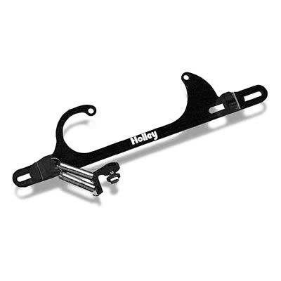 Throttle Cable Bracket, Aluminum, Black, 4150, 4160