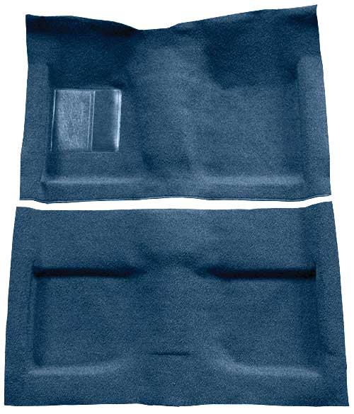 1964 Mustang Convertible Passenger Area Loop Floor Carpet Set - Medium Blue