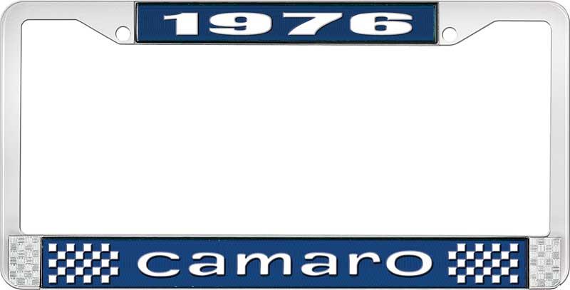 1976 CAMARO LICENSE PLATE FRAME STYLE 1 BLUE