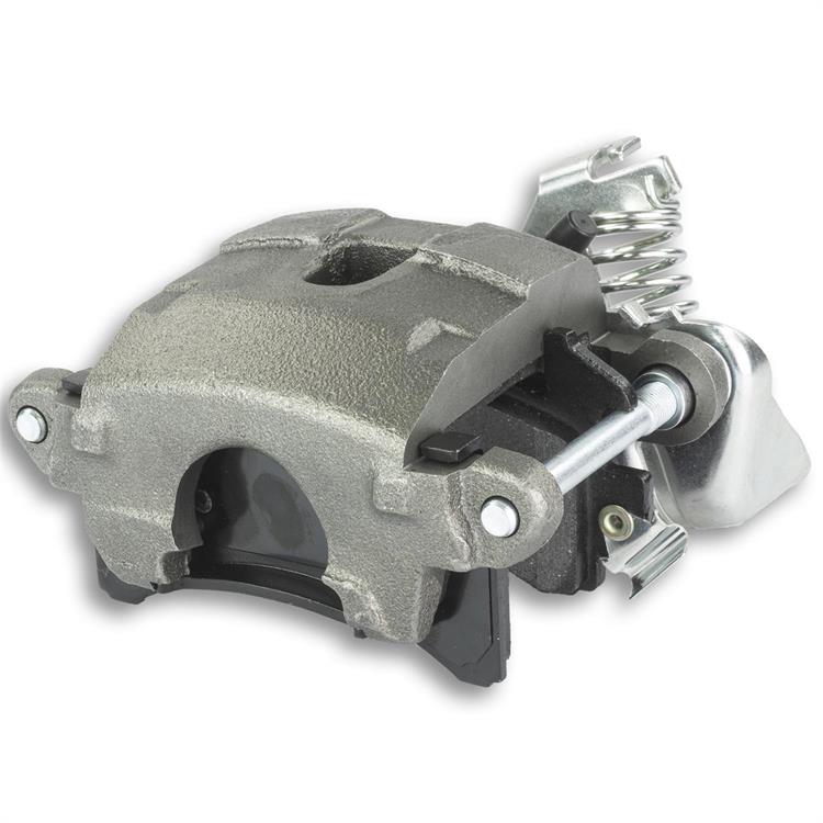 Brake Caliper, Rear, 1-piston, Cast Iron, Natural, Pads