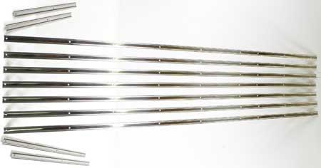 Polished Stainless Steel Bed Strip Set