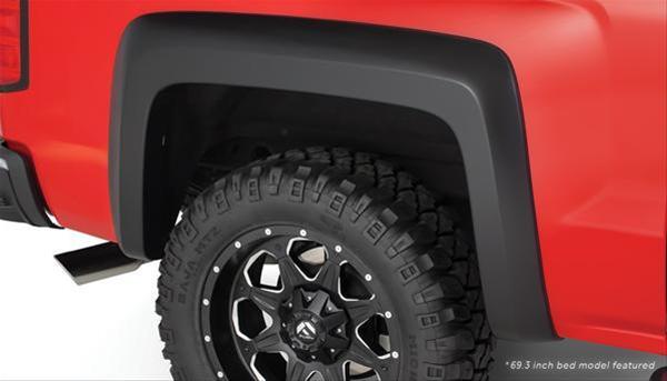 Fender Flares, Extend-A-Fender, Rear, Black, Dura-Flex Thermoplastic, Chevy, Pair