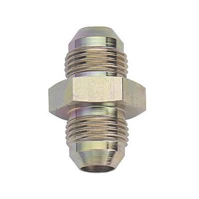 Fitting, Coupler, Straight, -3 AN Male to -3 AN Male, Steel, Zinc Plated, Each