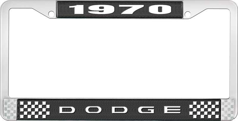 1970 DODGE LICENSE PLATE FRAME - BLACK
