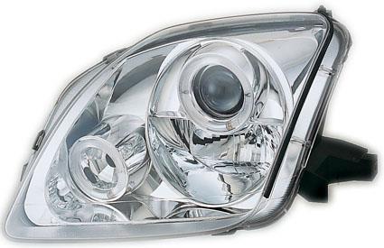 Set Koplampen passend voor Honda Prelude 1997-2001 - Chroom - incl. Angel-Eyes