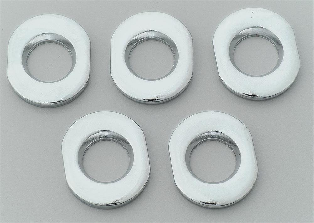 Lug Nut Washers, Steel, Zinc, Centered Oval, 1.380 in. x 1.130 in. O.D.