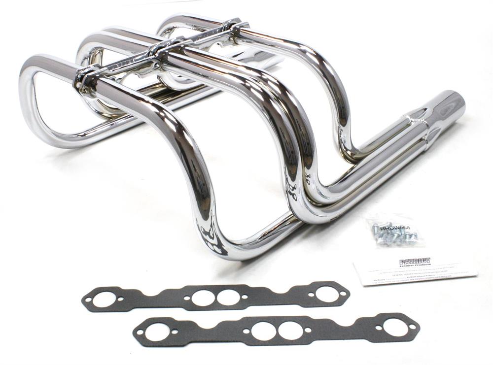 headers, 1 5/8" pipe, 3,5" collector, Chrome