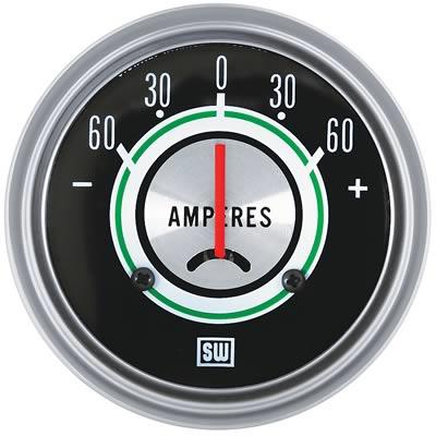 Ammeter, 67mm, 60-0-60 A, electric