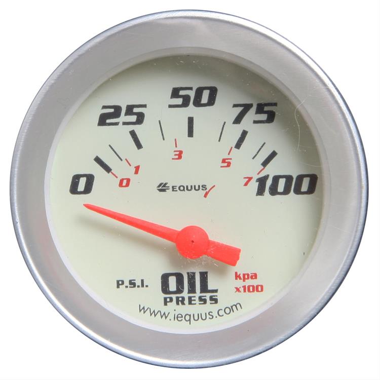 Oil pressure, 51mm, 0-100 psi, electric