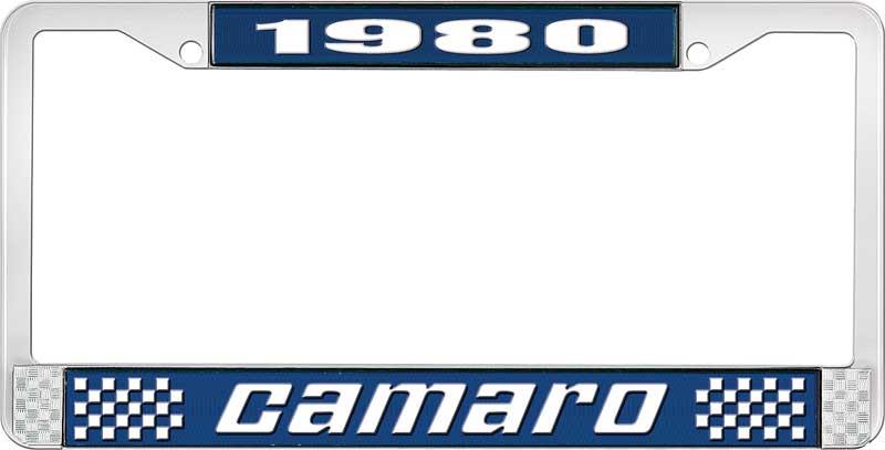 1980 CAMARO LICENSE PLATE FRAME STYLE 2 BLUE