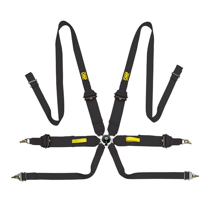 SAFETY HARNESS TECNICA 3"+2" FIA 8853-2016 - PULL UP BLACK