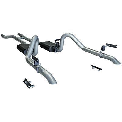 Exhaust System, American Thunder, Header-back, Dual, Stainless