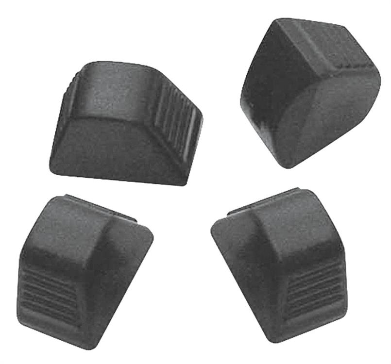 AC Control Knobs, 1966-74 CH/EC/MC, Black, 4pc