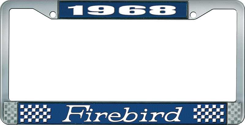 nummerplåtshållare, 1968 FIREBIRD - blå