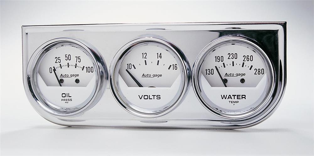 Gauge Kit 52mm Oilpressure / Volt / Water Temperature Autogage Mechanical