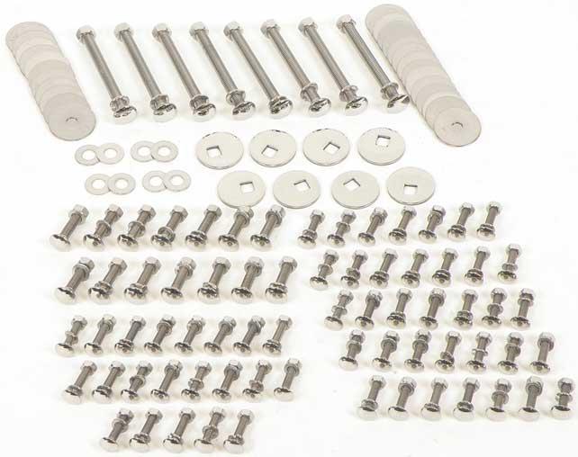 GM Truck Short Bed / Stepside UnPolished Stainless Steel Bed Bolt Set