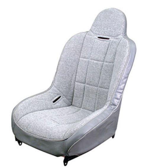 Seat Wide Hi-back Grey Vinyl / Grey Cloth