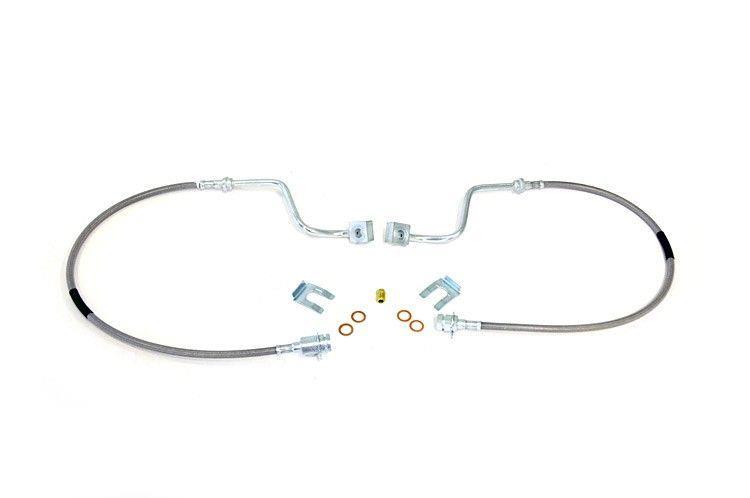 Front Extended Stainless Steel Brake Lines for 4-8-inch Lifts