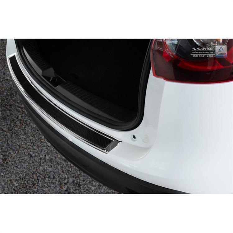 RVS Achterbumperprotector 'Deluxe' Mazda CX5 2012-2017 Chroom/Zwart Carbon