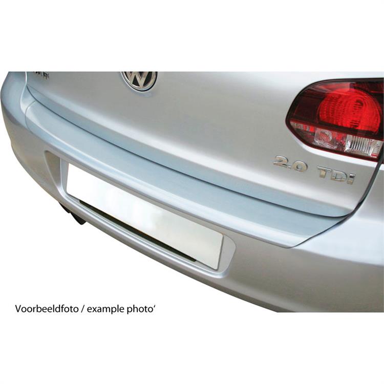 ABS Achterbumper beschermlijst Opel Karl 7/2015- 'Ribbed' Zilver