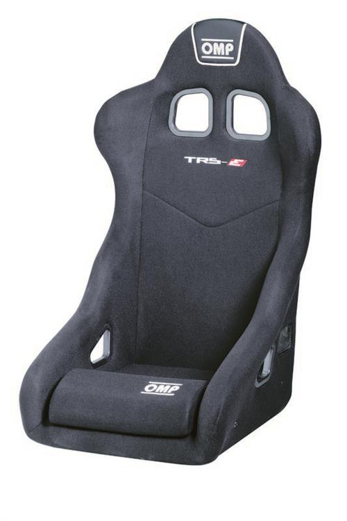 stol TRS-E XL, stålrör, svart tyg (FIA-godkänd)