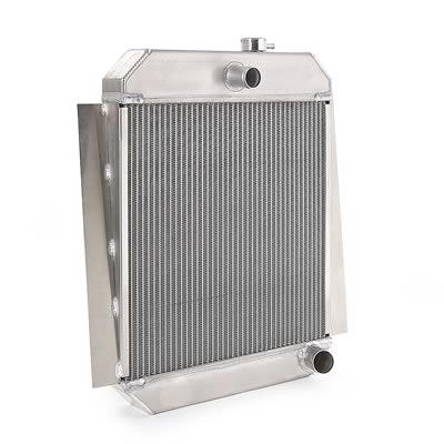 Natural Finish Downflow Radiator for GM w/Std Trans